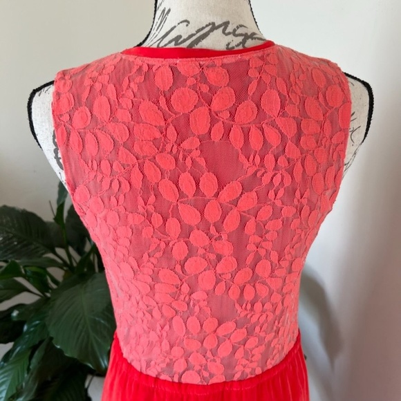 Anthropologie Language Pink / Red Dress Sz XS - Picture 6 of 9